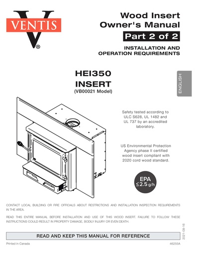 [OC106_000] VENTIS INSTRUCTION MANUAL - HEI350 (EA/1)