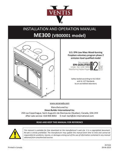 [OC112_000] VENTIS INSTRUCTION MANUAL - ME300 (EA/1)