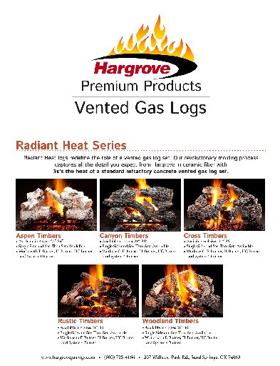[OC51_000] HARGROVE VENT - GAS LOGS (EA/1)